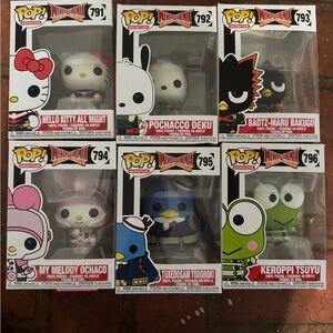 Funko Pop Hello Kitty x My Hero Academia set